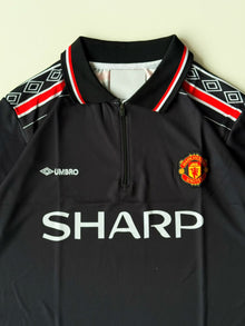 Manchester United 1998-1999 Beckham away half sleeves (zip )
