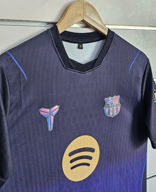 FC Barcelona new season #10 LAMINE YAMAL - Purple black half sleeve (EMBROIDERY)