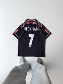 Manchester United 1998-1999 Beckham away half sleeves (zip )