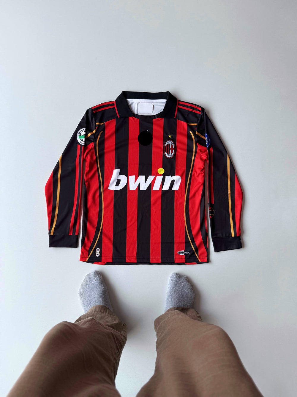 Ac Milan 2006-07 home Maldini full sleeves retro