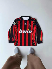 AC Milan Home Kaka #22 Retro Jersey - Red/Black Full Sleeve