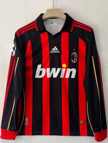 AC Milan Home Kaka #22 Retro Jersey - Red/Black Full Sleeve